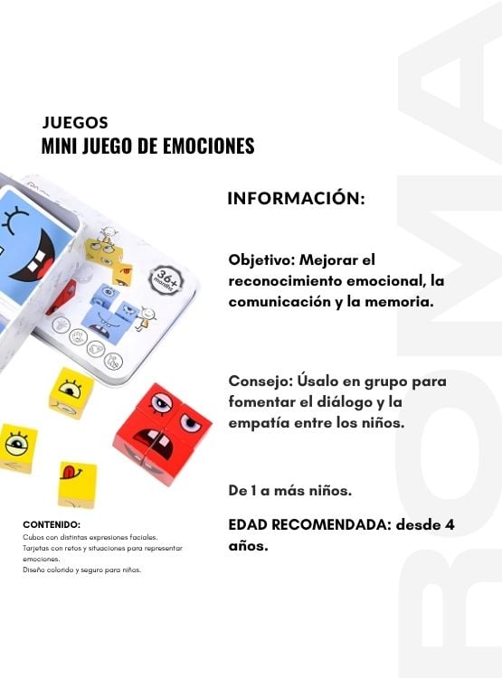 MINI JUEGO DE EMOCIONES - JUEGO DIDÁTICO - 2