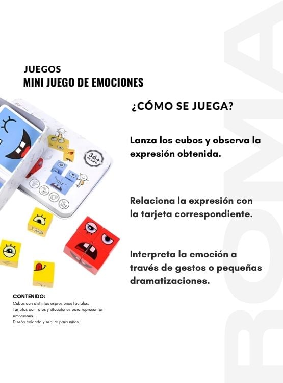 MINI JUEGO DE EMOCIONES - JUEGO DIDÁTICO - 3