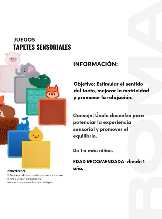 TAPETES SENSORIALES 10UND - JUEGO SENSORIAL - 2