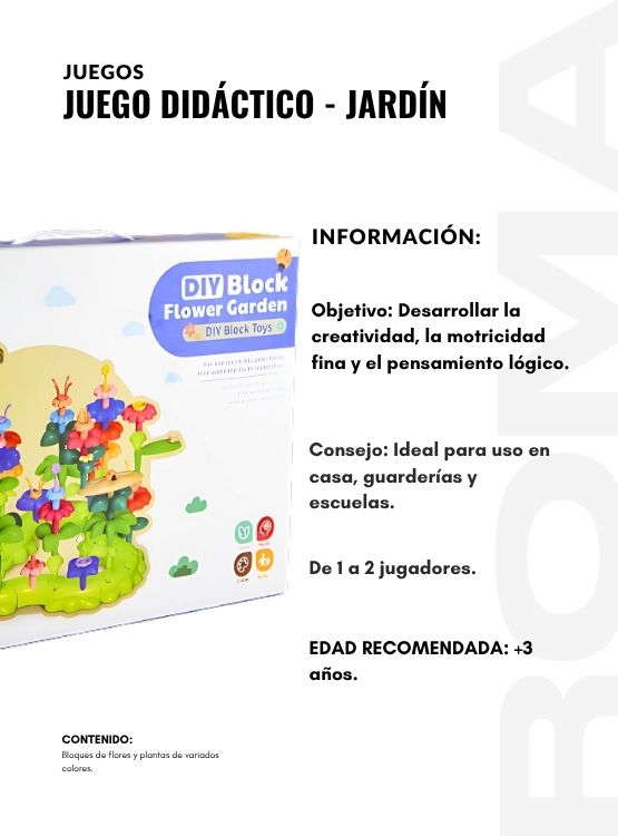 JUEGO DIDÁCTICO JARDÍN ARMABLE - 2