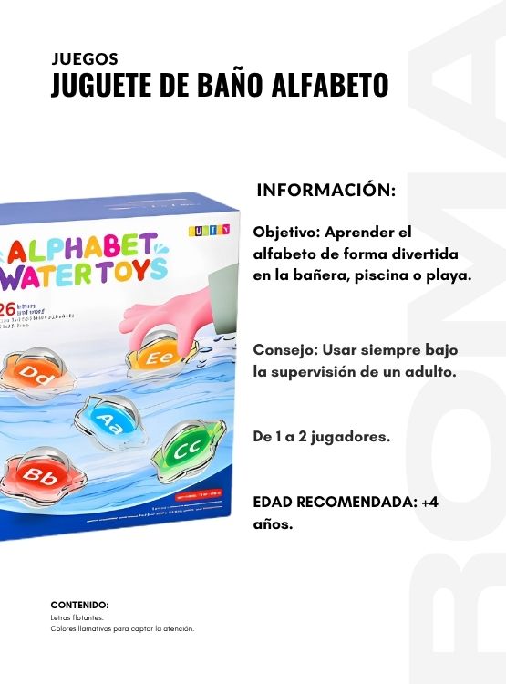JUGUETE DE BAÑO ALFABETO - 2