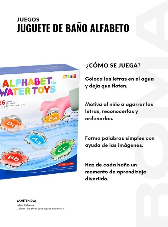 JUGUETE DE BAÑO ALFABETO - 3