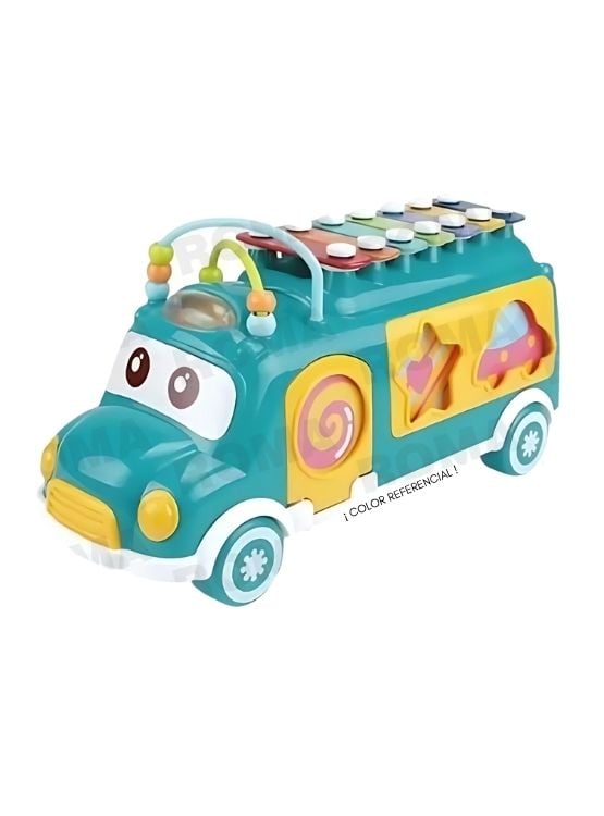 BUS DIDÁCTICO CON XILÓFONO Y FIGURAS - JUEGO DIDÁTICO - 1