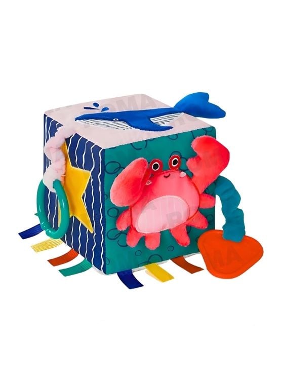 CUBO SENSORIAL DE TEXTURAS - JUEGO DIDÁTICO - 1