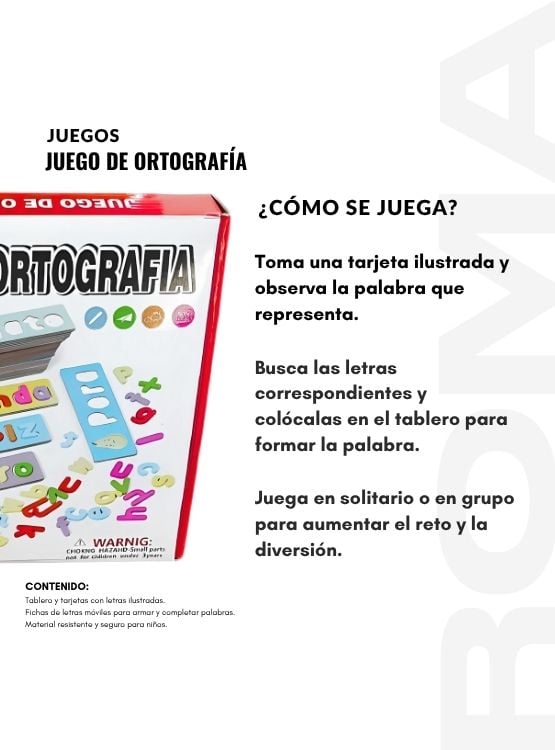 JUEGO DE ORTOGRAFÍA - JUEGO DIDÁTICO - 3