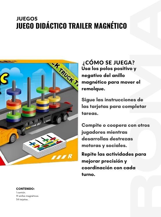 JUEGO DIDÁCTICO TRAILER MAGNÉTICO - 3