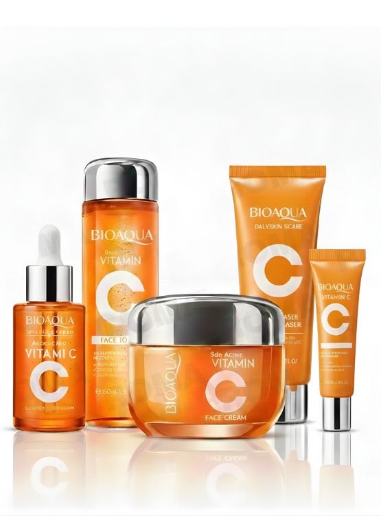 KIT SKINCARE VITAMINA C REJUVENECEDOR 5 PZS BIOAQUA - 1
