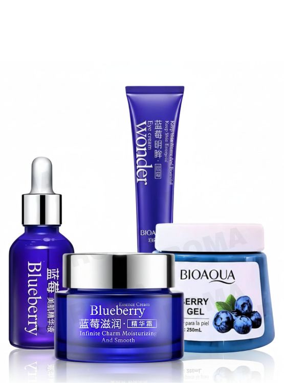 KIT SKINCARE BLUEBERRY 4 PZS BIOAQUA - 1