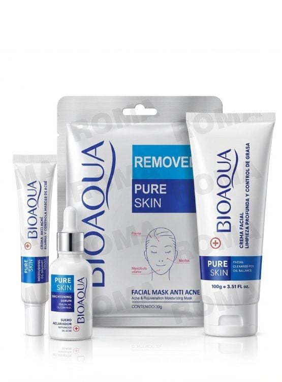 KIT SKINCARE ANTI ACNÉ 4 PZS BIOAQUA - 1