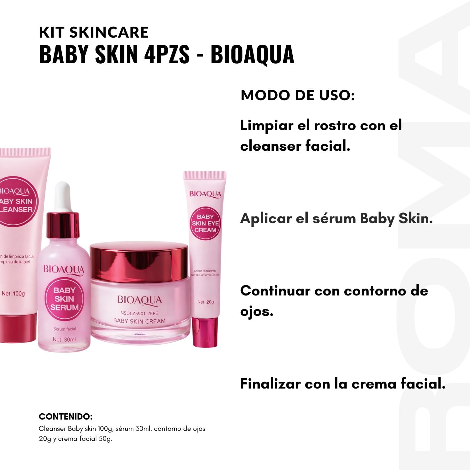 KIT SKINCARE BABY SKIN 4PZS BIOAQUA - 3