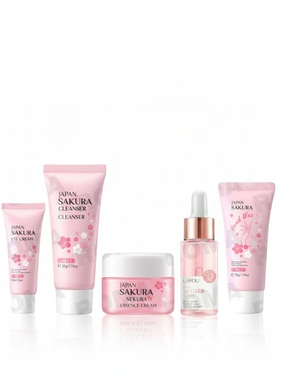 KIT SKINCARE JAPAN SAKURA 5 PZS LAIKOU - 1