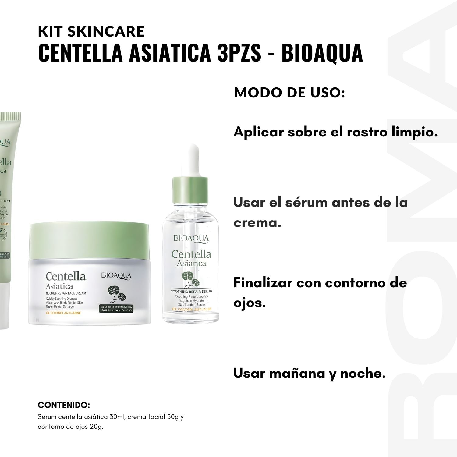 KIT CENTELLA ASIATICA 3 PZS BIOAQUA - 3