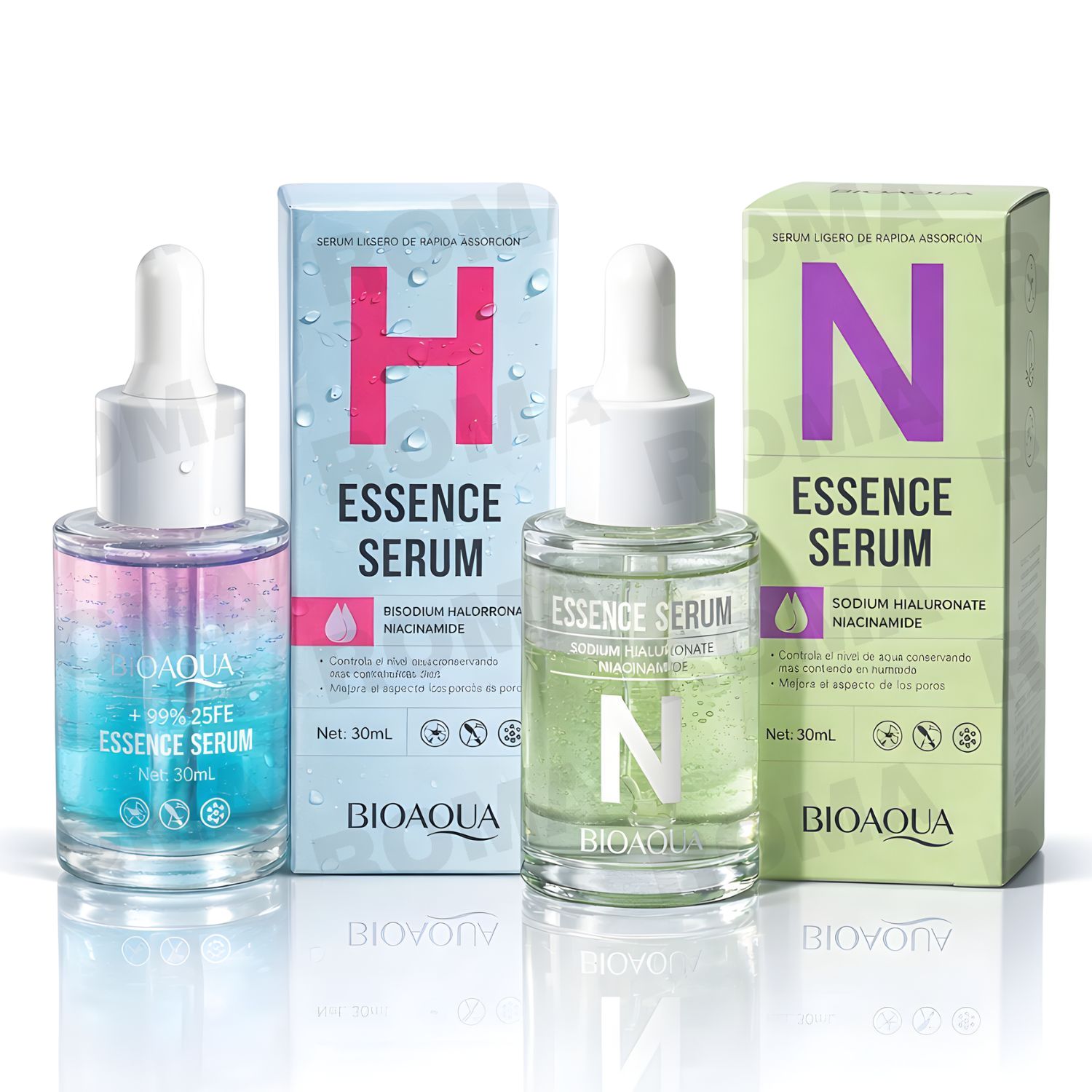 KIT SÉRUMS HIALURONATO Y NIACINAMIDA BIOAQUA - 1