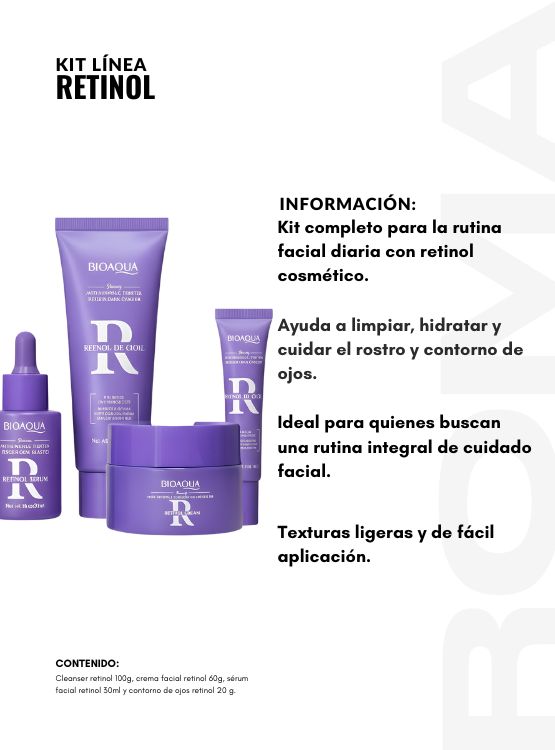 KIT LÍNEA RETINOL LILA 4 PZS BIOAQUA - 2