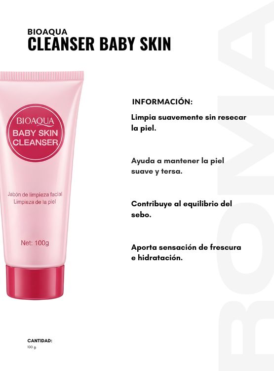 PACK 2 CLEANSER BABY SKIN 100G BIOAQUA - 2