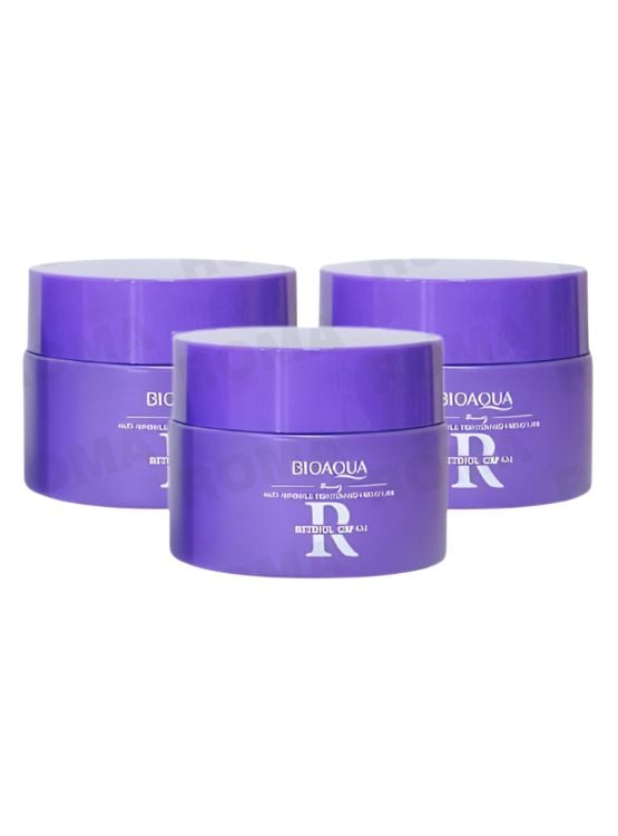 PACK 3 CREMA FACIAL DE RETINOL LILA 60G BIOAQUA - 1