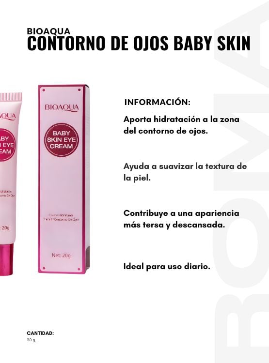 PACK 2 CONTORNO DE OJOS BABY SKIN 20G BIOAQUA - 2