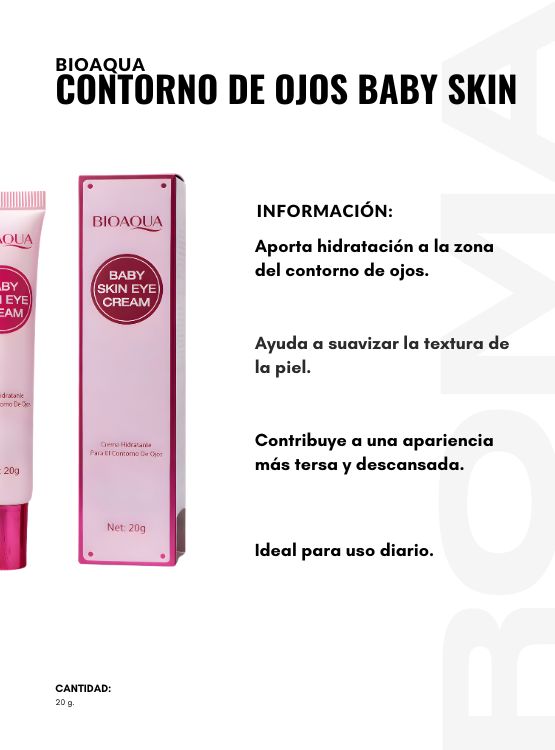PACK 3 CONTORNO DE OJOS BABY SKIN 20G BIOAQUA - 2