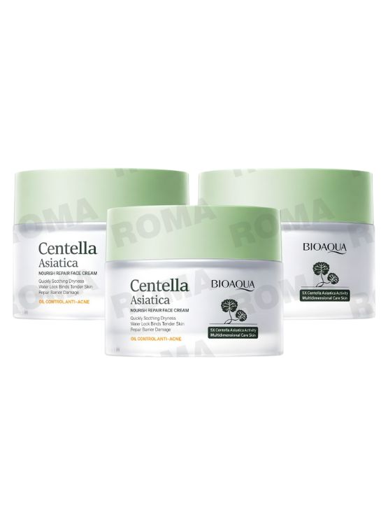 PACK 3 CREMA FACIAL CENTELLA ASIATICA 50G BIOAQUA - 1