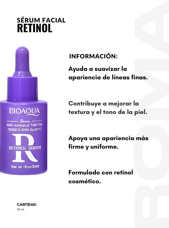 PACK 2 SÉRUM FACIAL RETINOL LILA 30ML BIOAQUA - 2