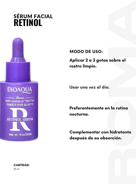 PACK 2 SÉRUM FACIAL RETINOL LILA 30ML BIOAQUA - 3