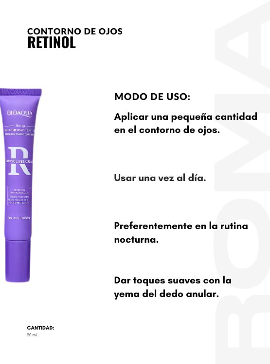 PACK 3 CONTORNO DE OJOS RETINOL LILA 20G BIOAQUA - 3