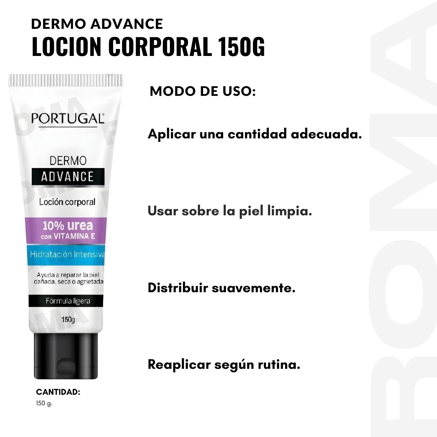 PACK 2 DERMO ADVANCE LOCIÓN CORPORAL 150G PORTUGAL - 3