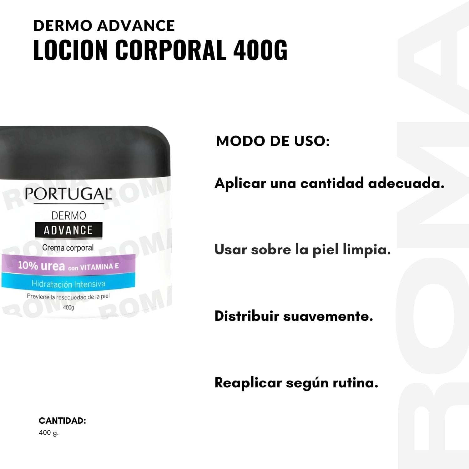 DERMO ADVANCE LOCIÓN CORPORAL 400G PORTUGAL - 3