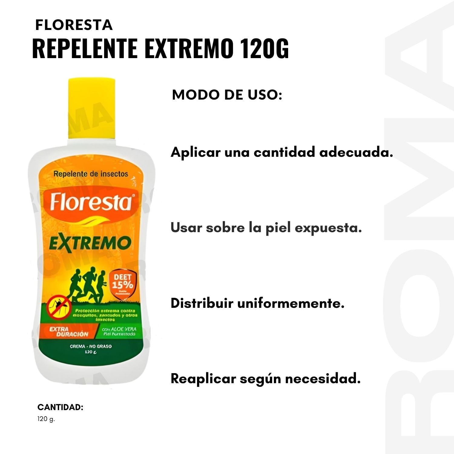 PACK 3 REPELENTE EXTREMO 120G FLORESTA - 3