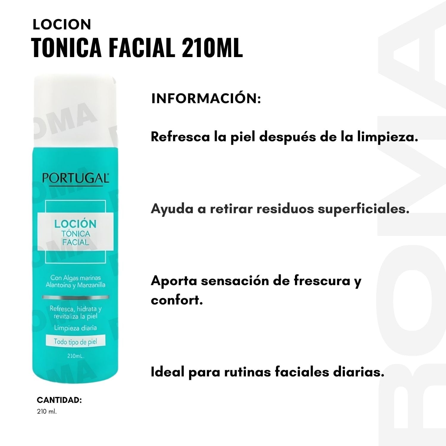 PACK 2 LOCIÓN TÓNICA FACIAL 210ML PORTUGAL - 2