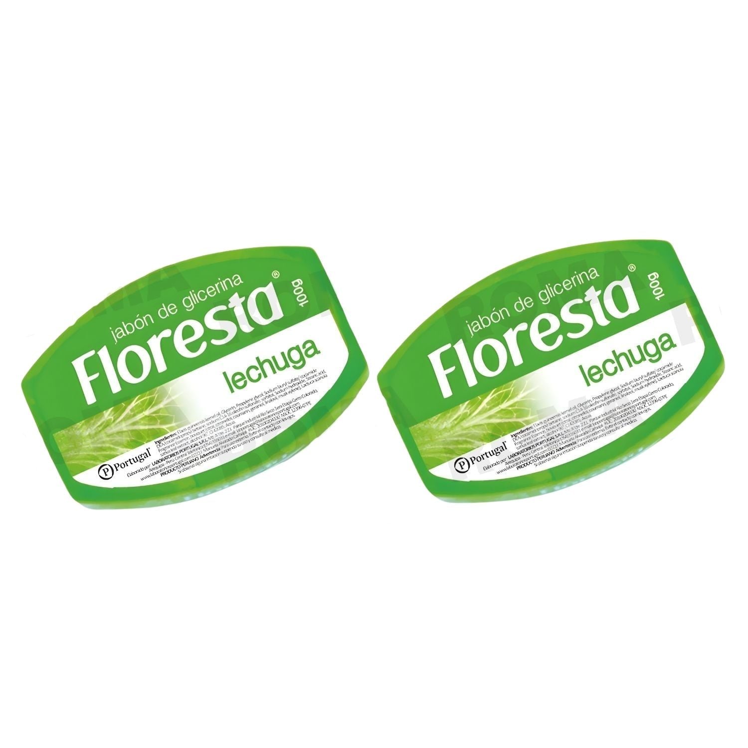 PACK 2 JABÓN CON GLICERINA LECHUGA 100G FLORESTA - 1