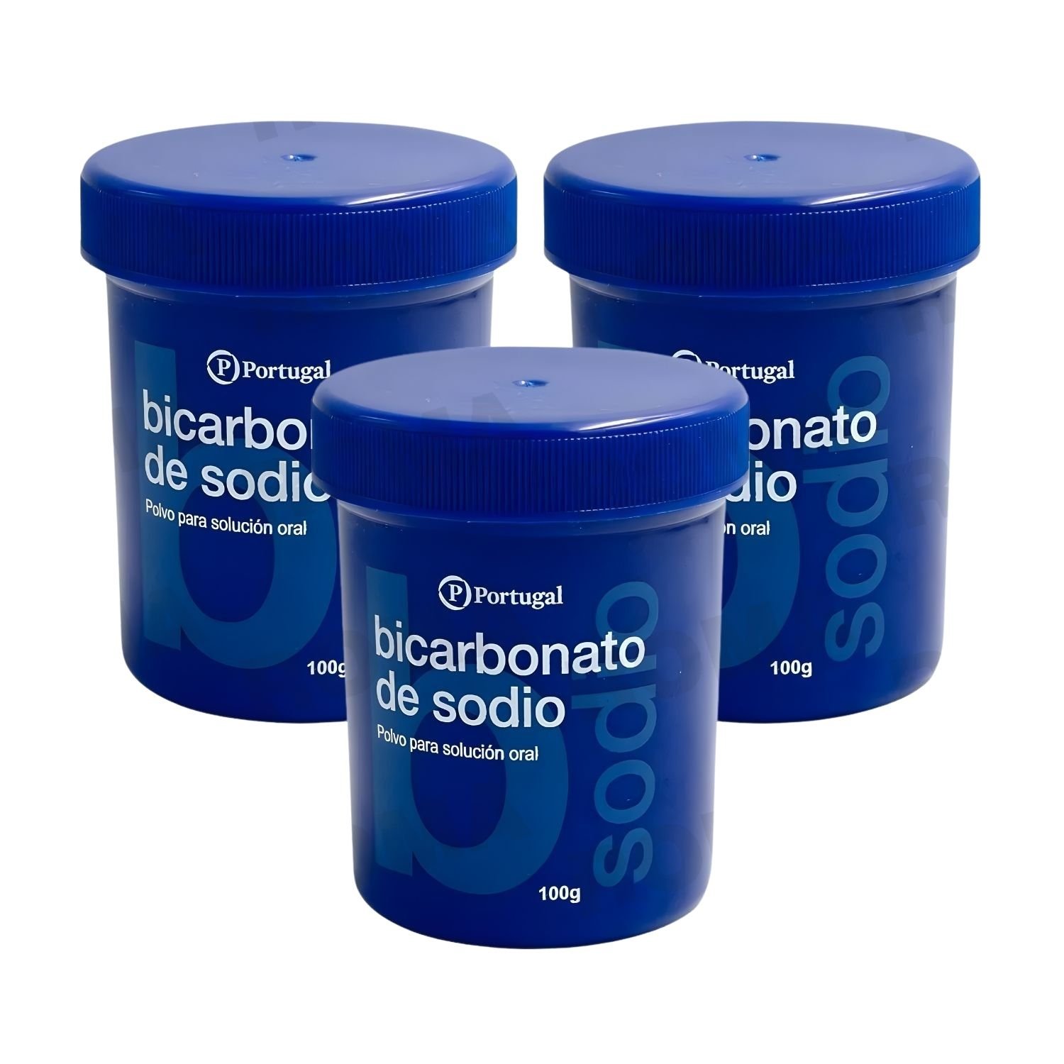 PACK 3 BICARBONATO DE SODIO EN FRASCO 100G PORTUGAL - 1