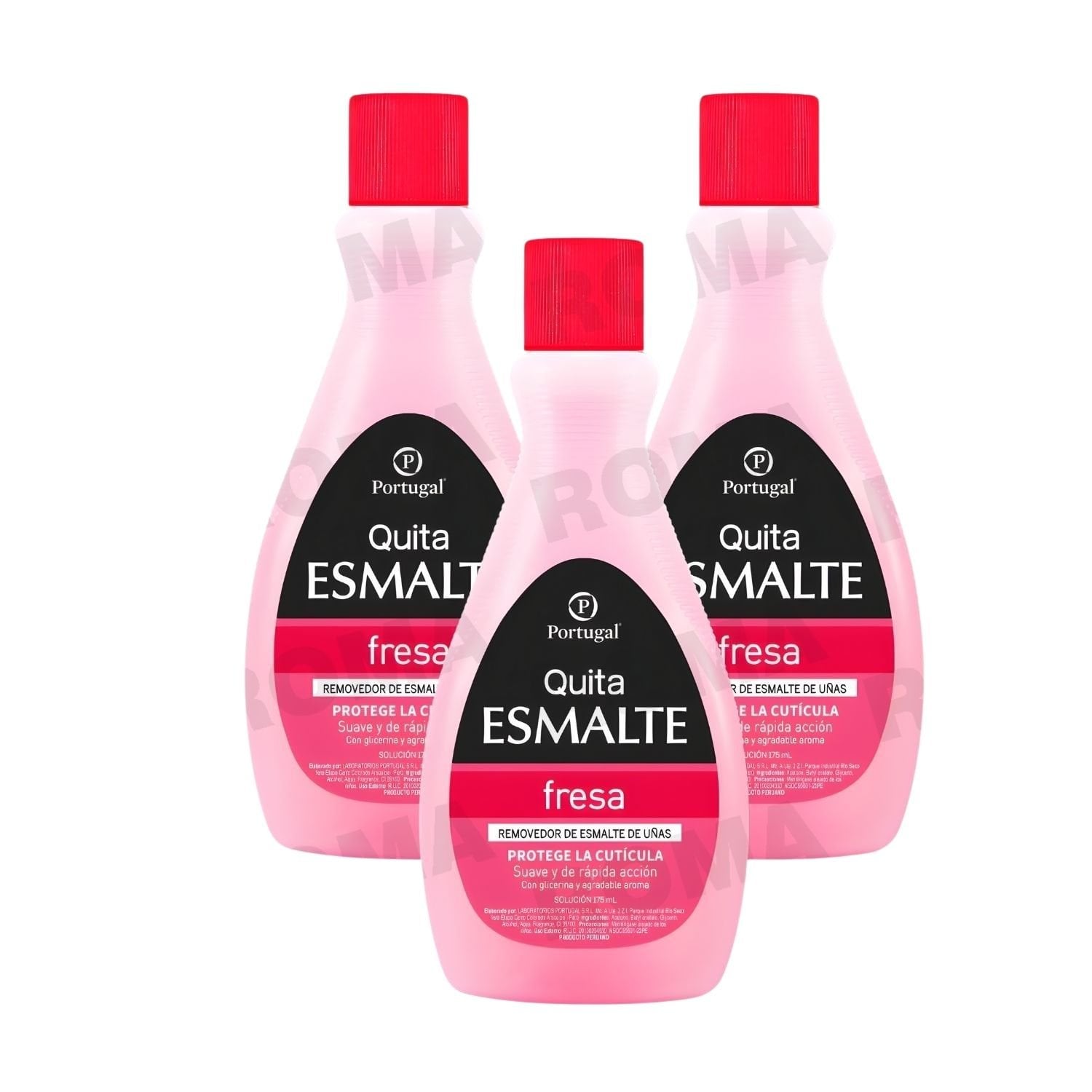 PACK 3 QUITA ESMALTE FRESA PORTUGAL 175ML - 1
