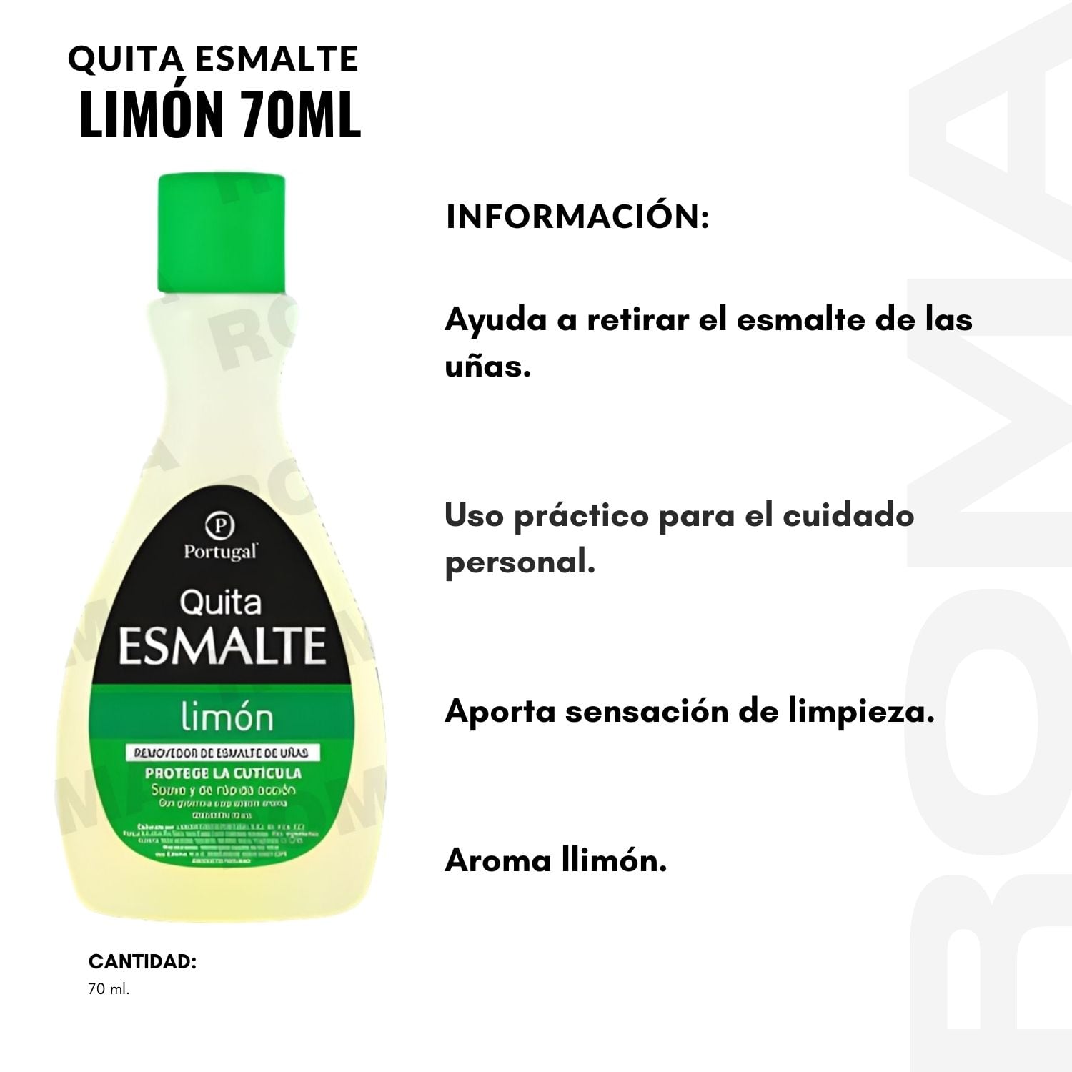 PACK 3 QUITA ESMALTE LIMÓN PORTUGAL 70ML - 2
