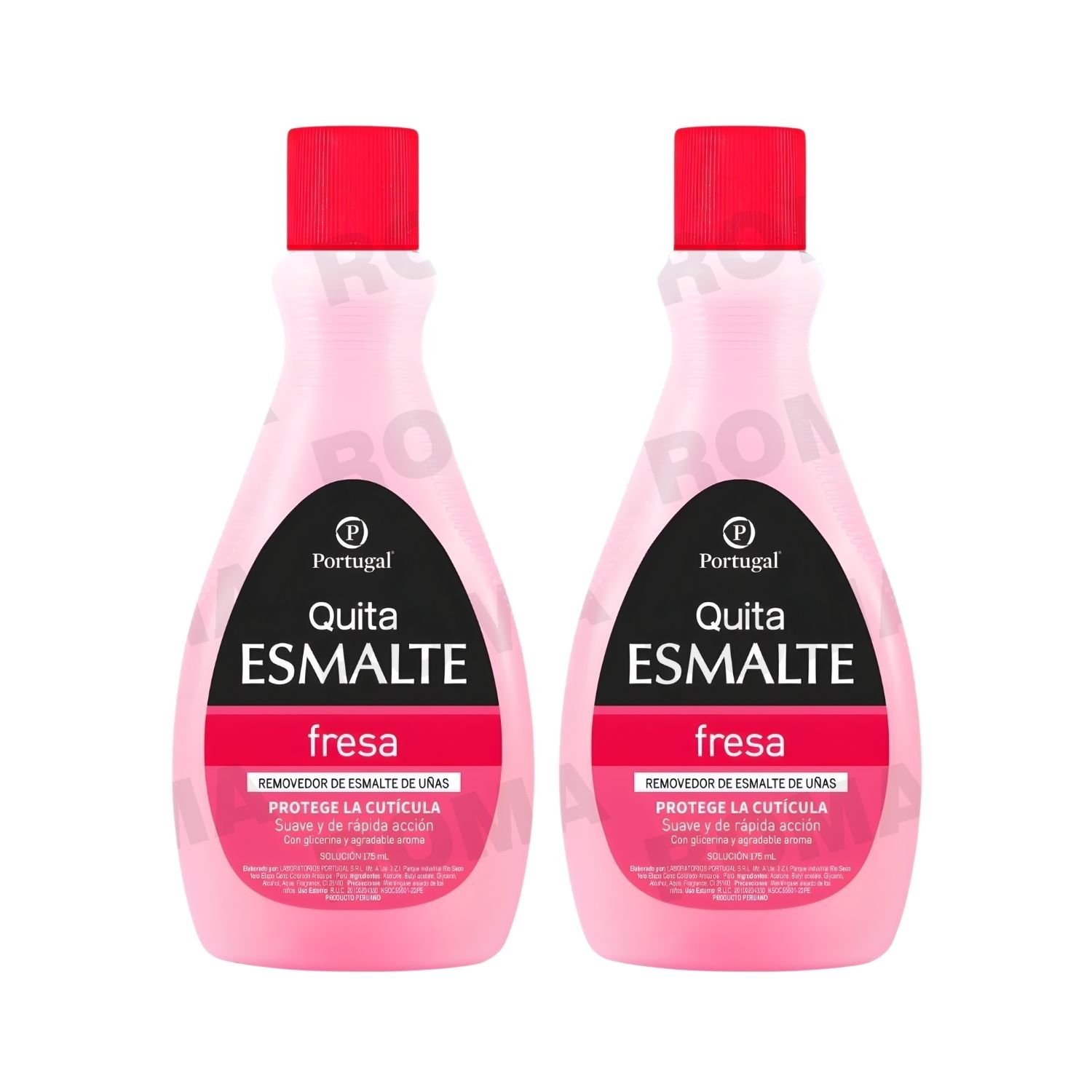 PACK 2 QUITA ESMALTE FRESA PORTUGAL 175ML - 1