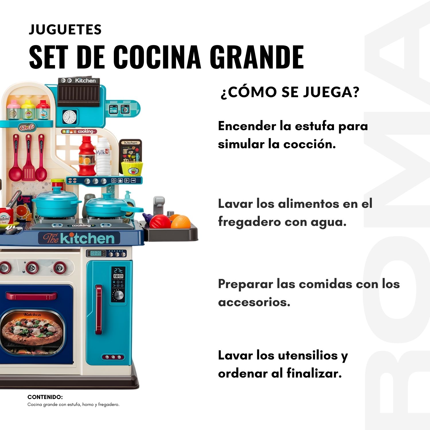 JUGUETE SET DE COCINA GRANDE - 3