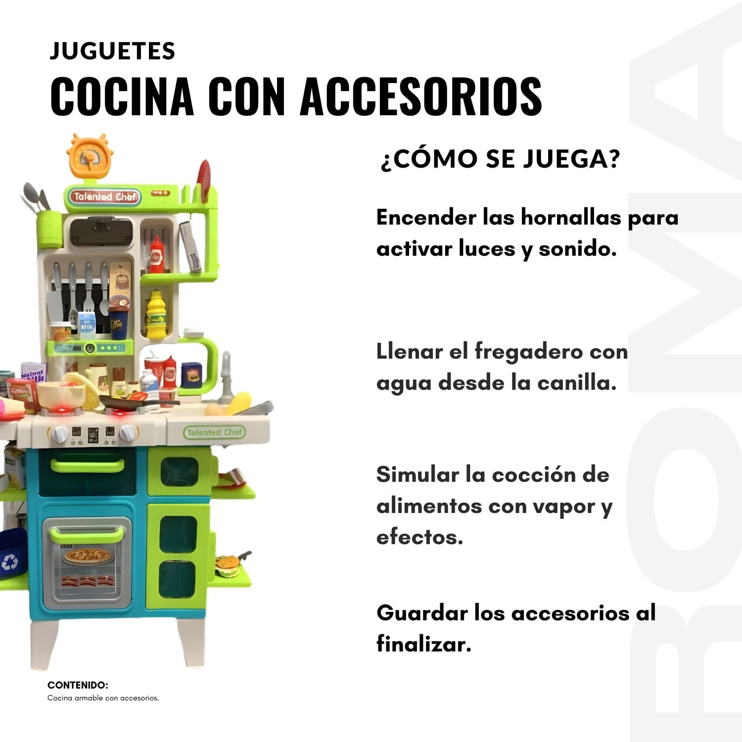 JUGUETE COCINA CON ACCESORIOS - 3