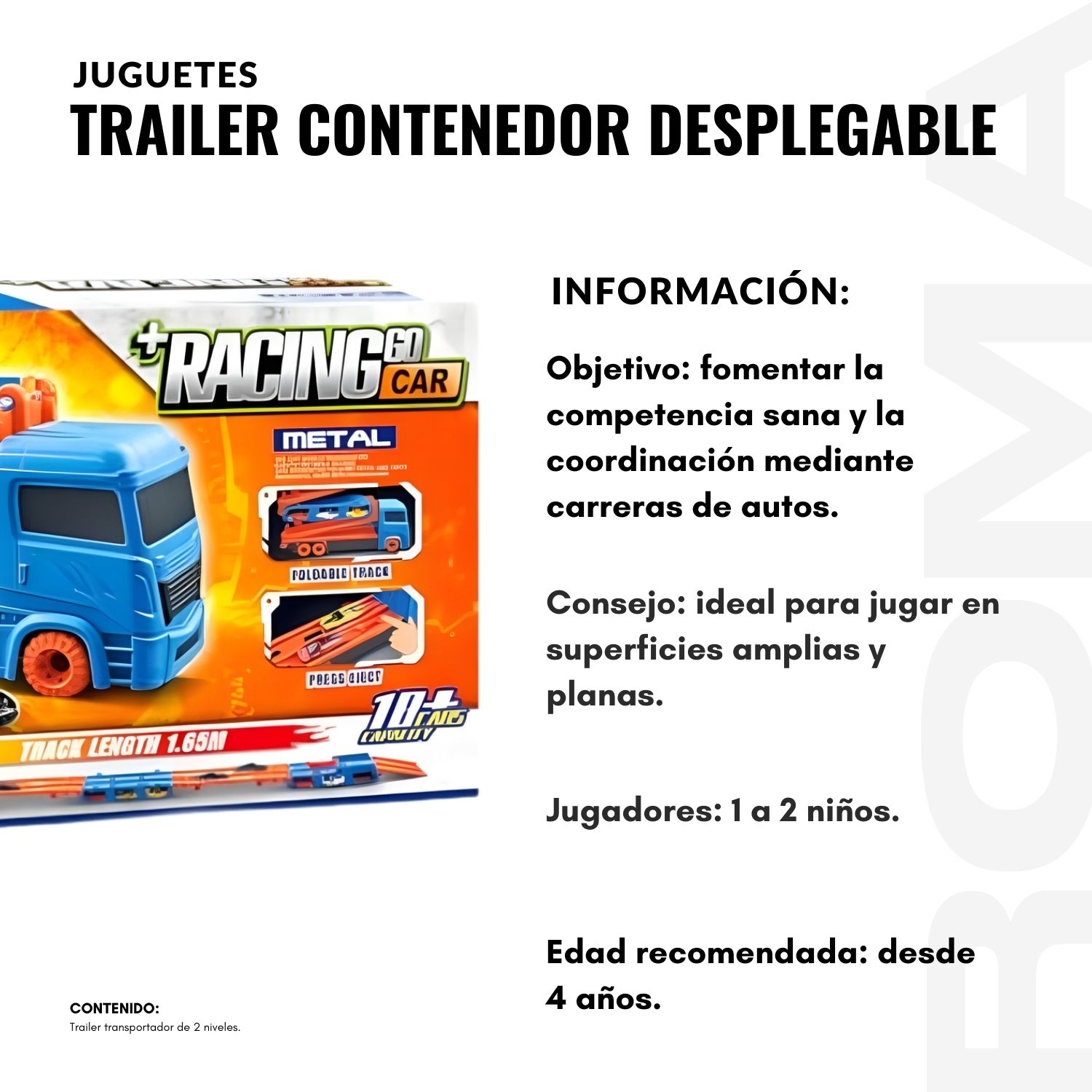 JUGUETE TRAILER CONTENEDOR DESPLEGABLE - 2