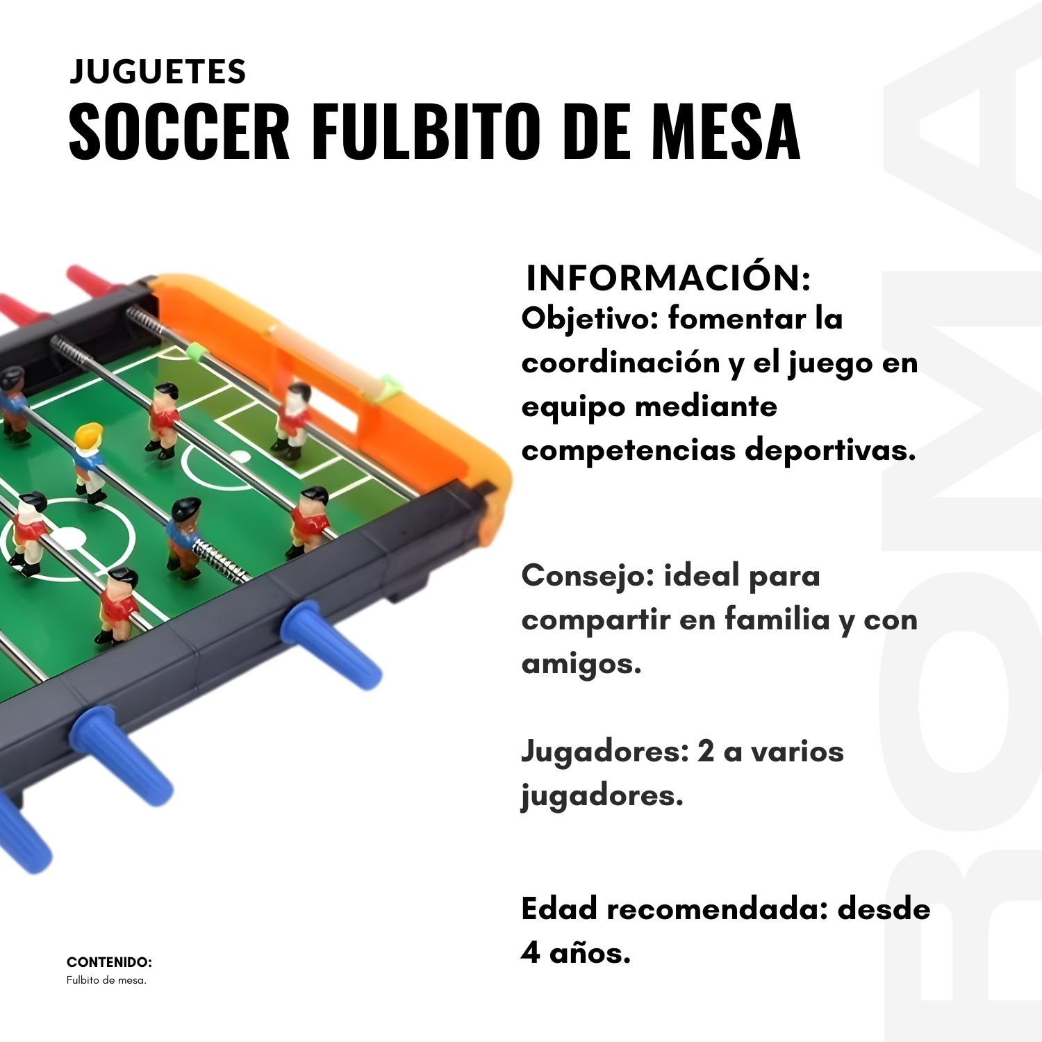 JUGUETE SOCCER FULBITO DE MESA - 2