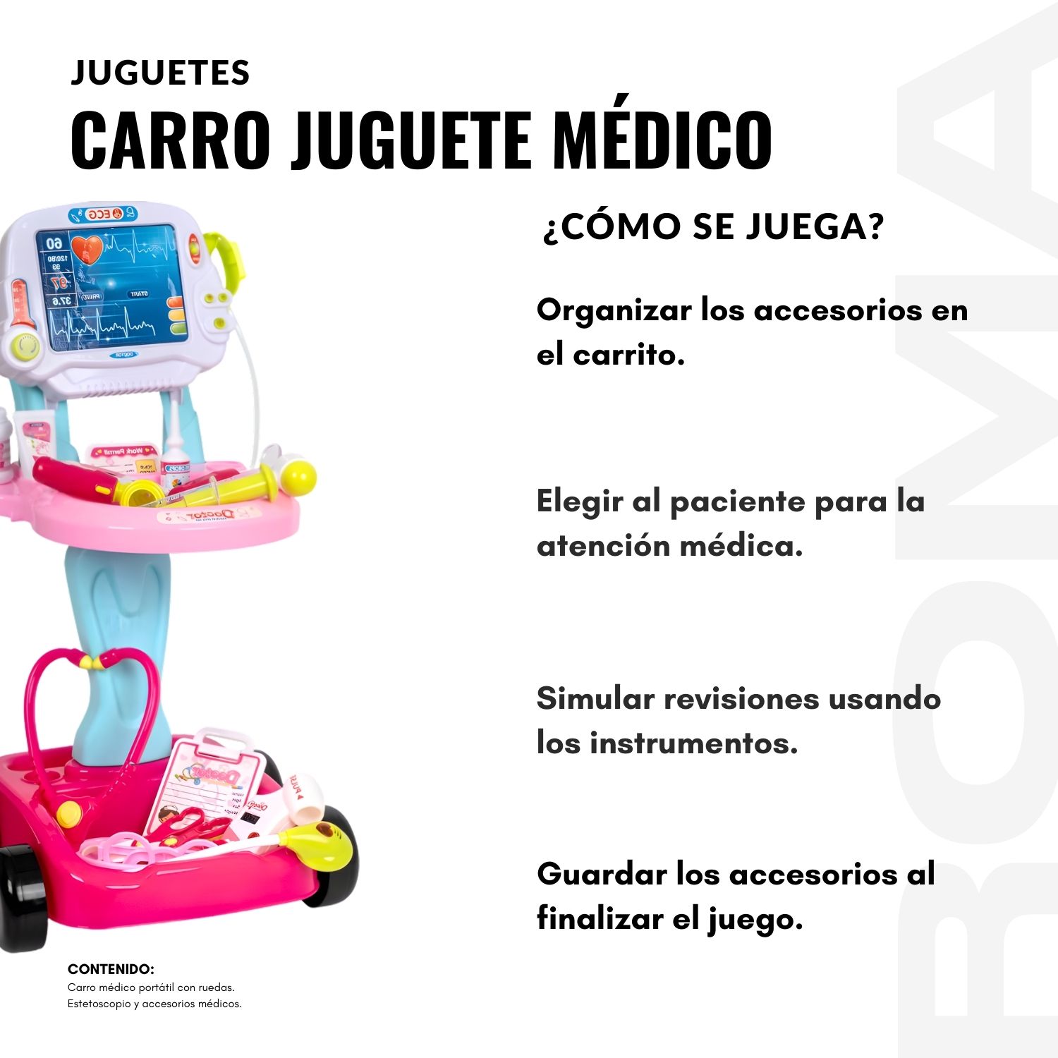 CARRO JUGUETE MÉDICO - 3