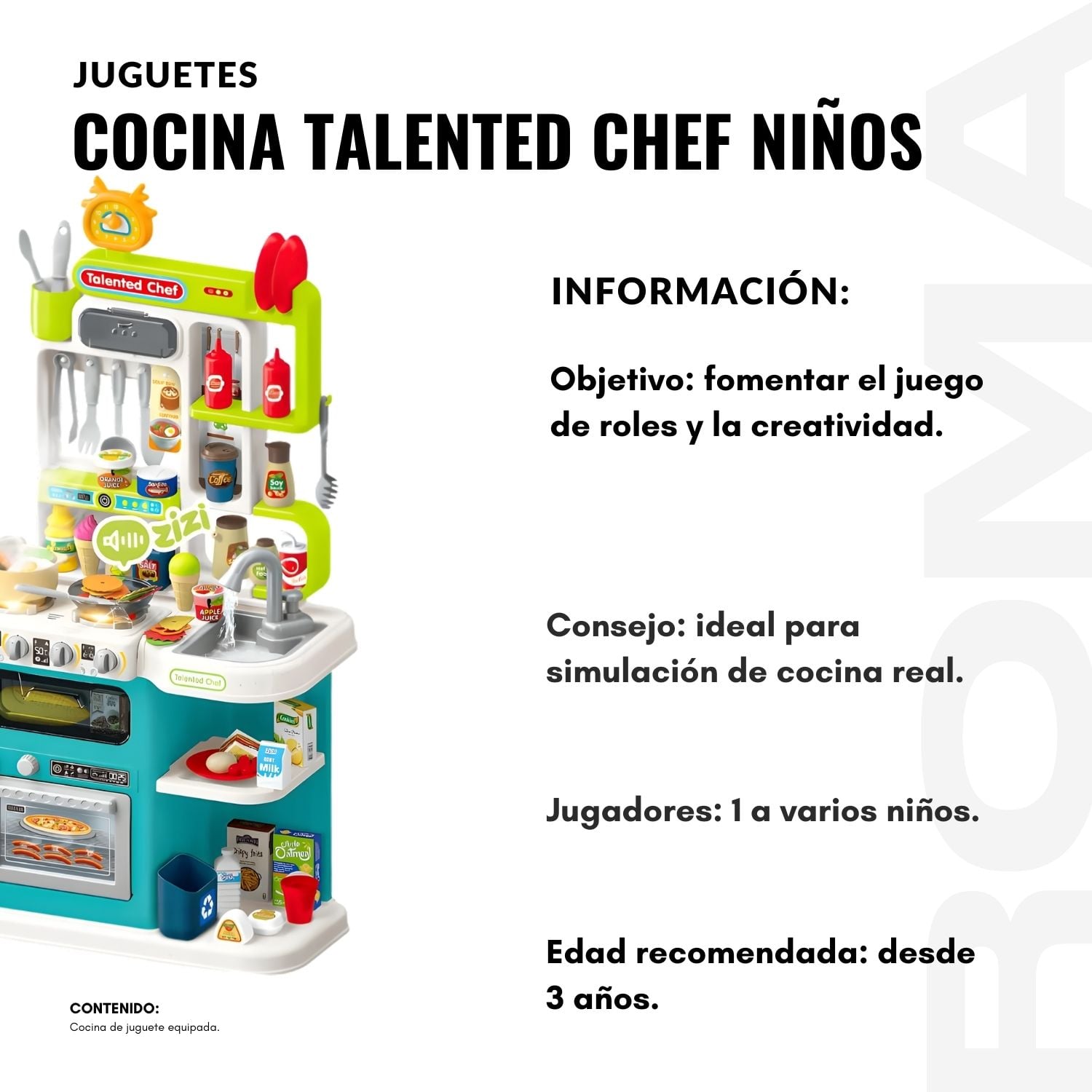 JUGUETE COCINA TALENTED CHEF NIÑOS - 2
