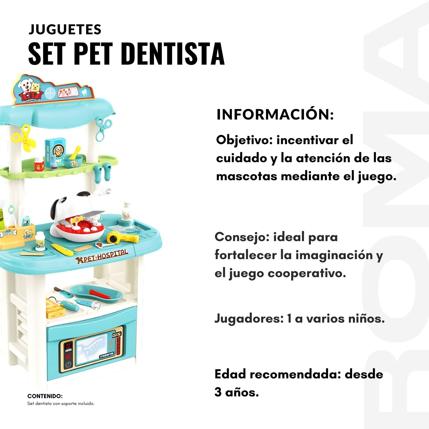 JUGUETE SET PET DENTISTA - 2