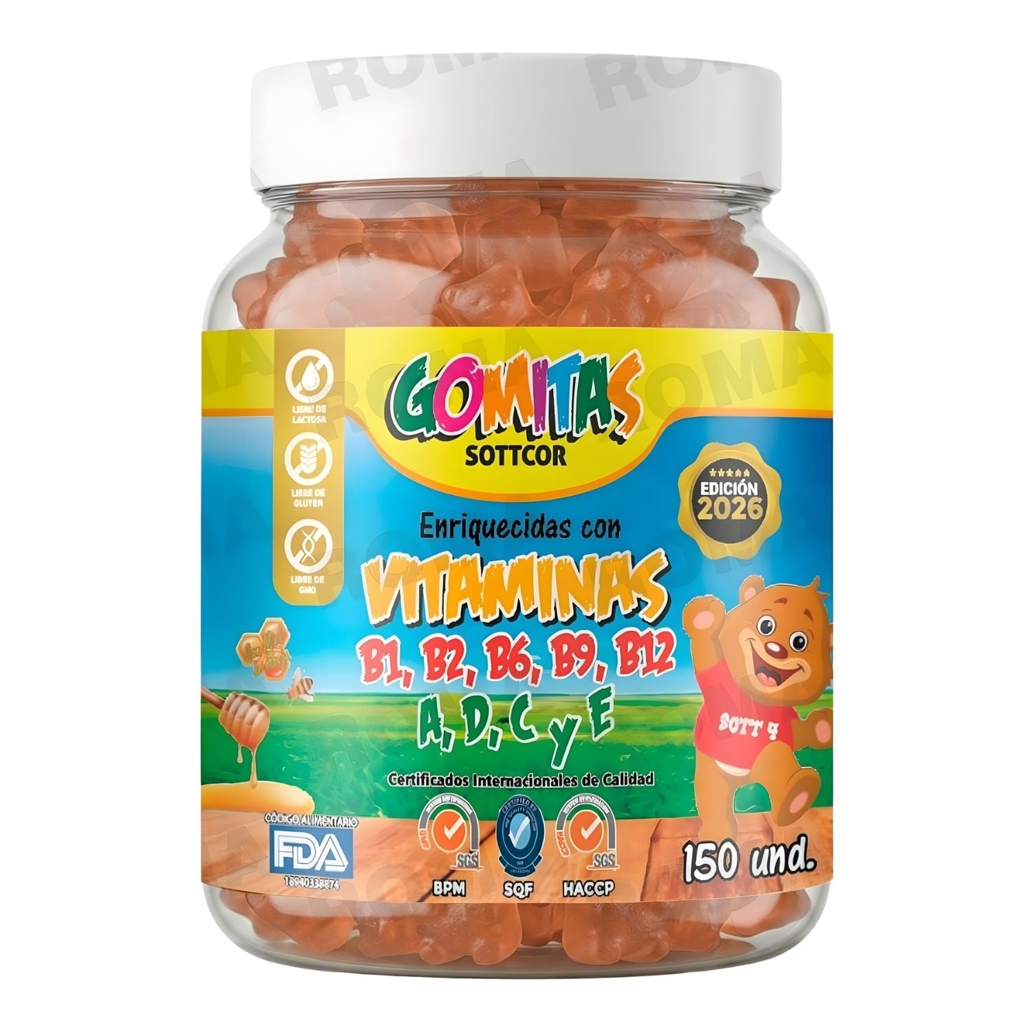 GOMITAS VITAMINAS PARA NIÑOS SOTTCOR LABS 150 UNIDADES - 1