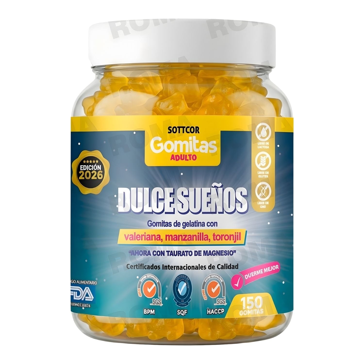 GOMITAS DULCES SUEÑOS PARA ADULTOS SOTTCOR LABS 150 UNIDADES - 1