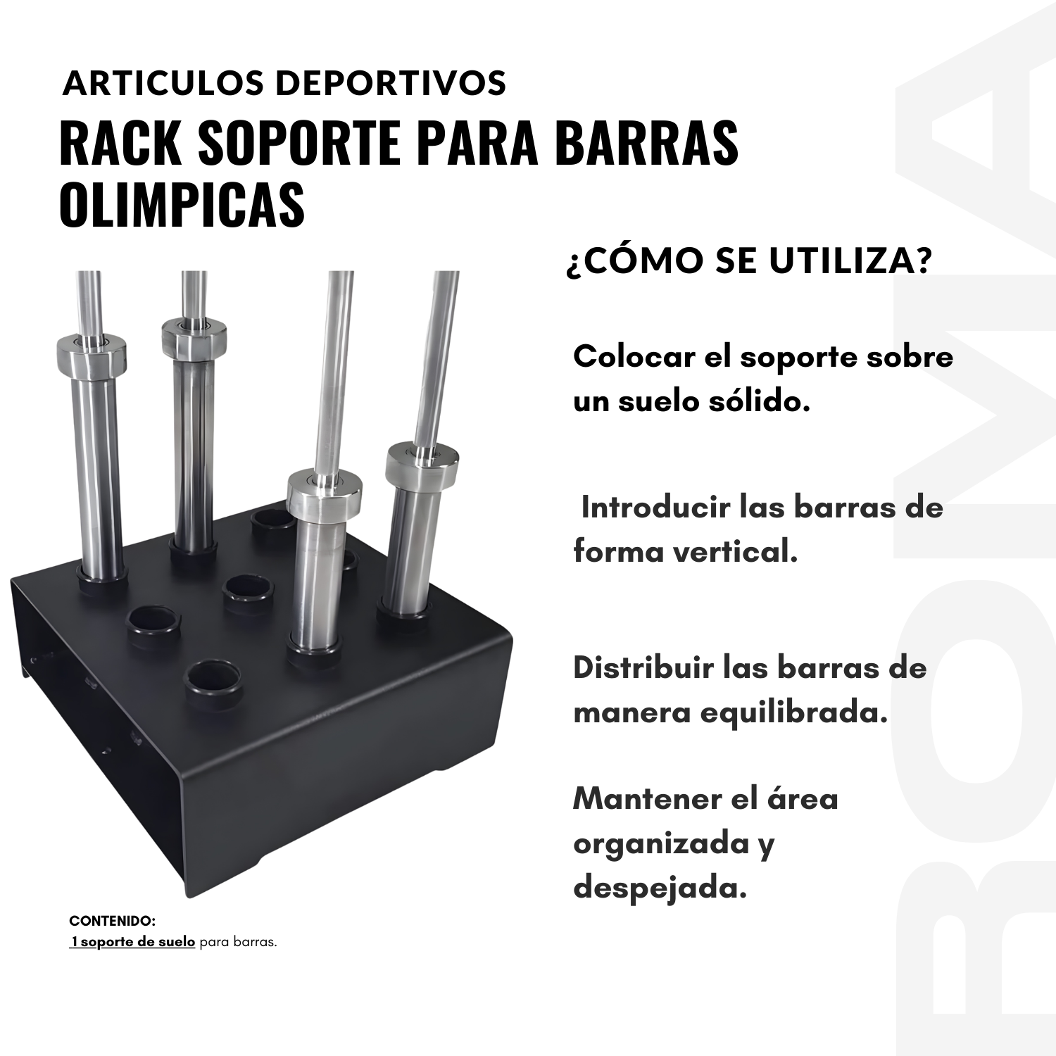 RACK SOPORTE PARA BARRAS - 3