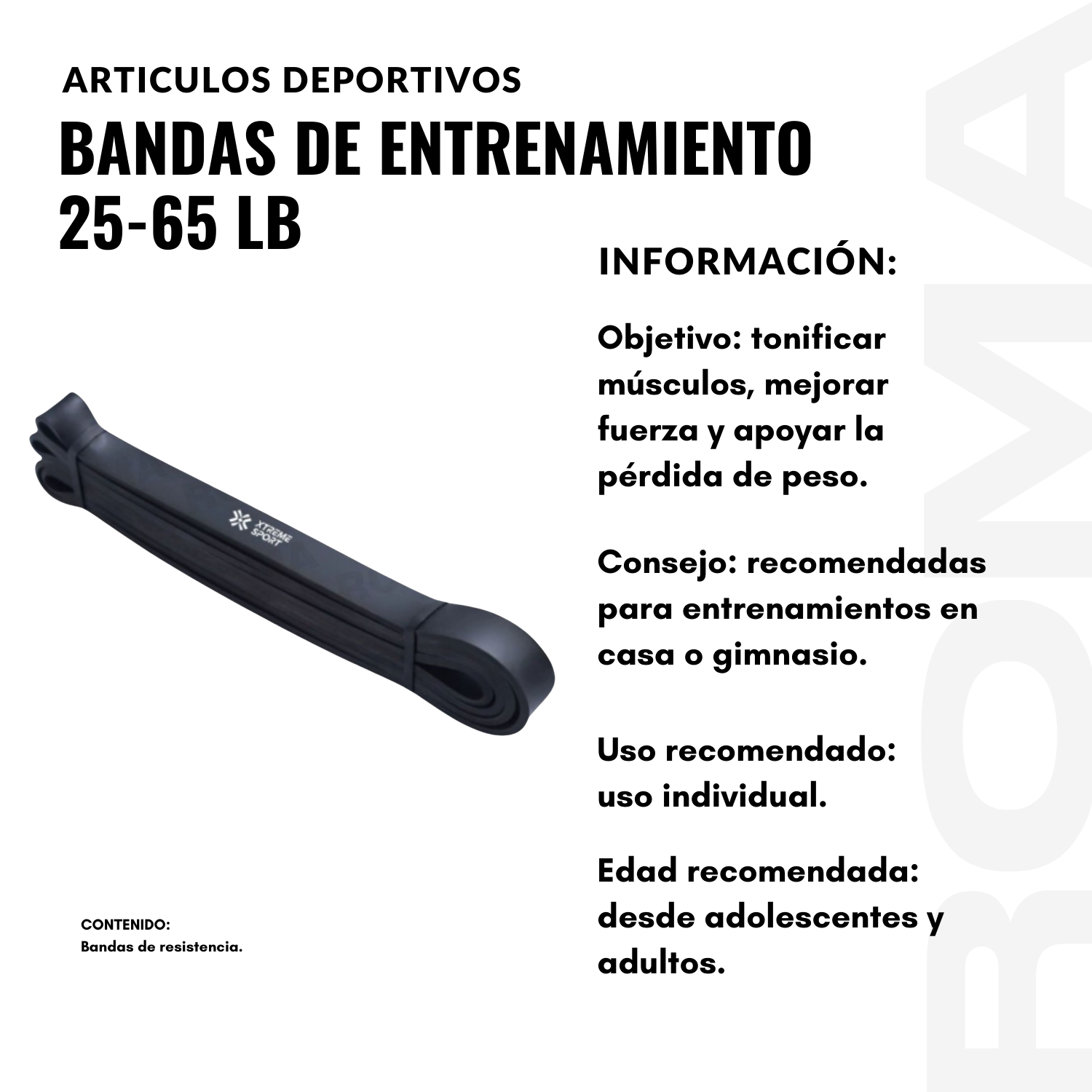 BANDAS DE ENTRENAMIENTO 25-65 LIBRAS - 2
