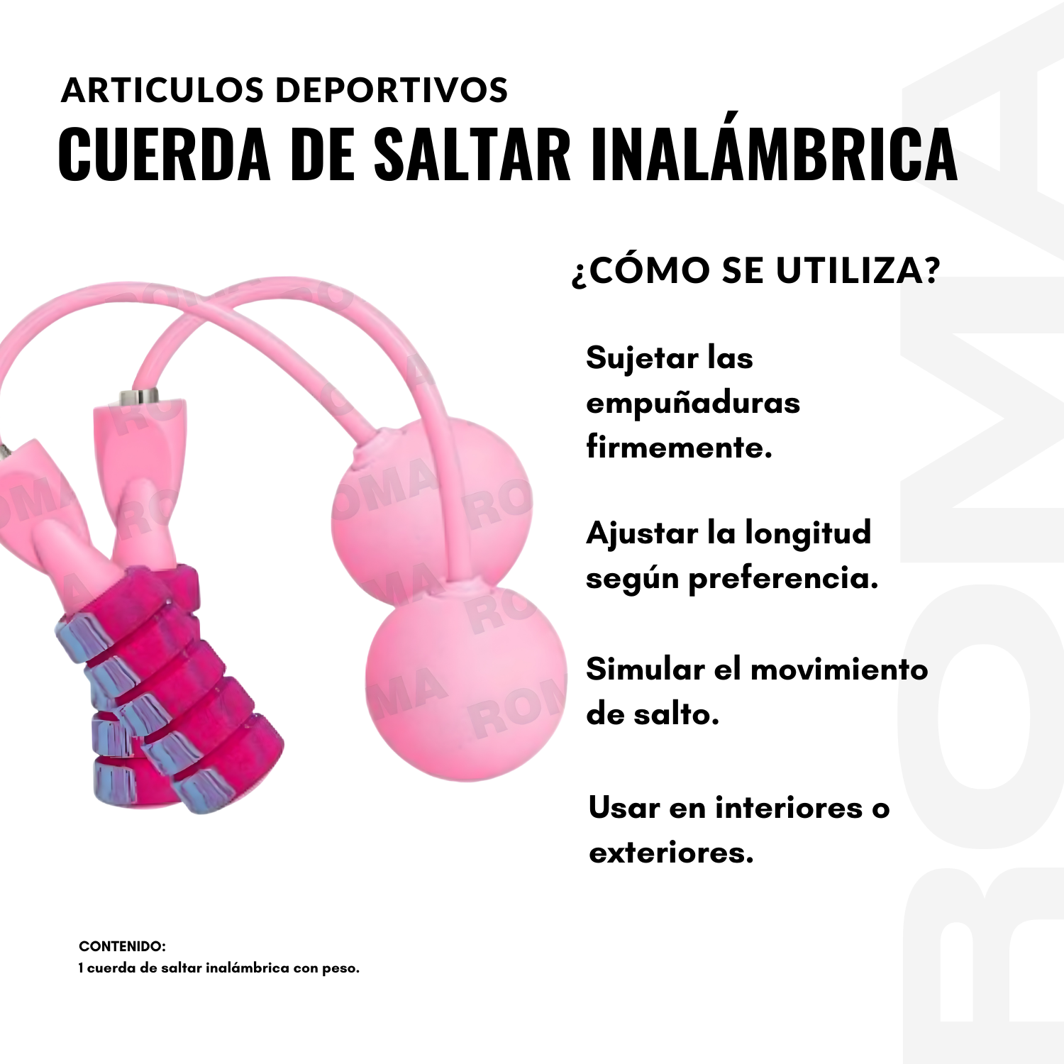 CUERDA DE SALTAR INALÁMBRICA - 3