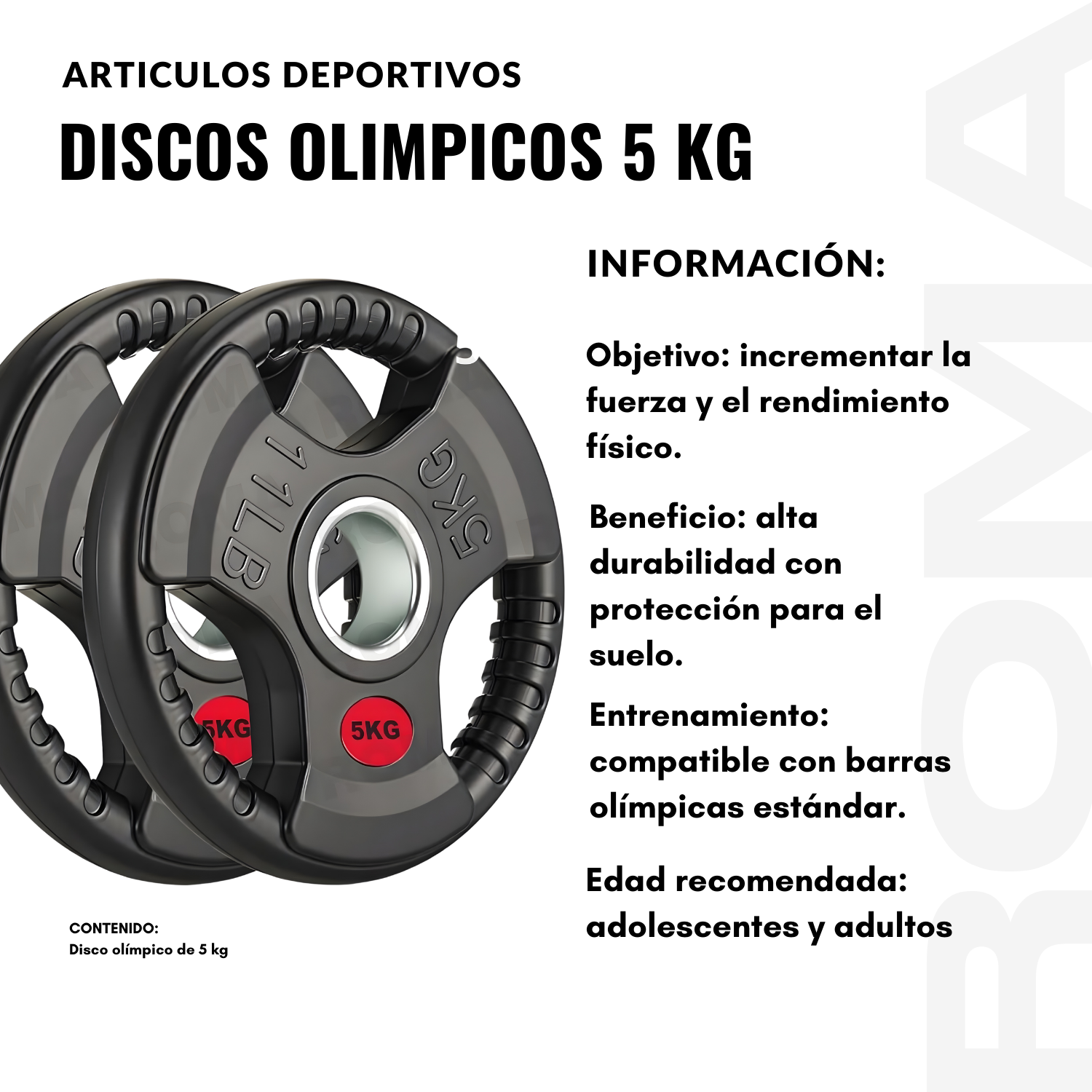 DISCO OLIMPICOS 5 KG - 2
