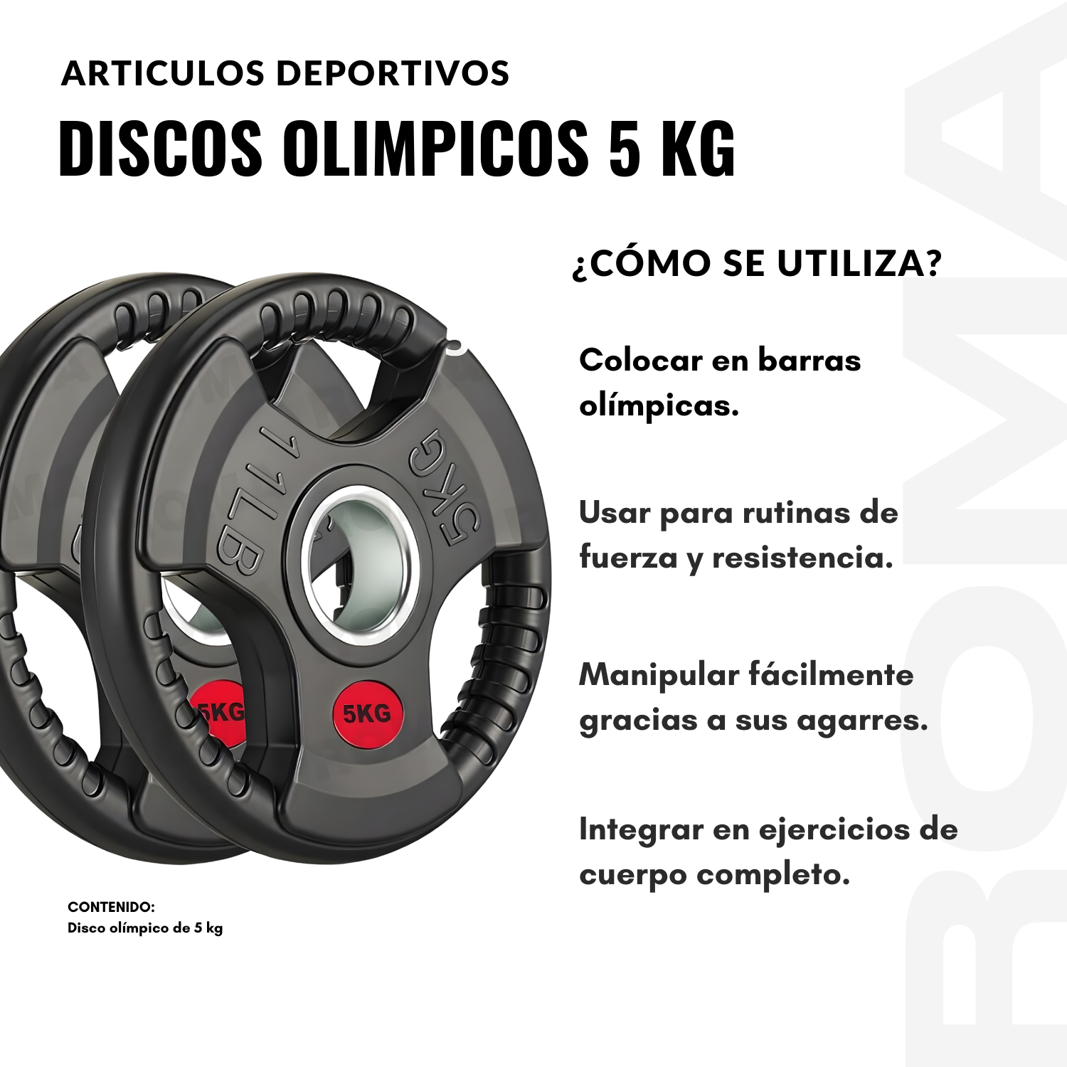 DISCO OLIMPICOS 5 KG - 3