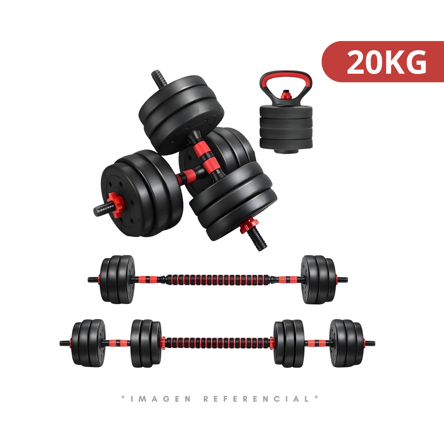 MANCUERNAS CONVERTIBLES 20KG - 1